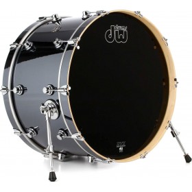 DW Performance Bass Drum, Chrome Shadow FinishPly - 18" x 14"