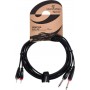 Soundsation Cable 2x 6.3mm male - 2x RCA male 3m (JJRR-30BK)