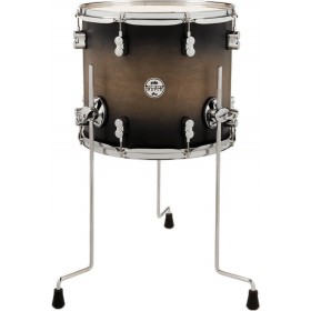 PDP by DW Concept Maple Floor Tom - Satin Charcoal Burst - 14" x 12"