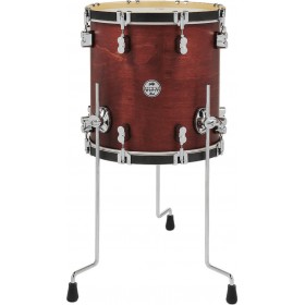 PDP by DW Concept Classic Floor Tom 14" x 14" - Ox Blood Stain, Ebony Hoops