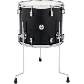 PDP by DW Concept Maple Floor Tom 16" x 14" - Ebony Stain