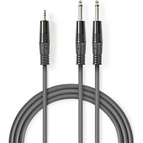 Nedis Cable 2x 6.3mm male - 3.5mm male 1.5m (COTH23200GY15)