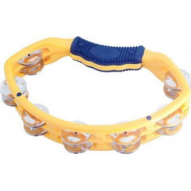 Natal Spirit Κίτρινο Πλαστικό Ντέφι Χειρός με Διπλή Σειρά ΖίλιεςΚωδικός: NS102TY  Natal Spirit Κίτρινο Πλαστικό Ντέφι Χειρός με Διπλή Σειρά ΖίλιεςΚωδικός: NS102TY