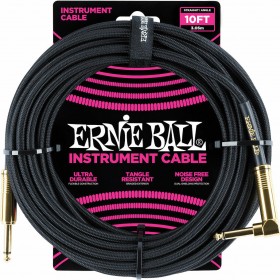 Ernie Ball Cable 6.3mm male - 6.3mm male 3m (6081) Ernie Ball Cable 6.3mm male - 6.3mm male 3m (6081)