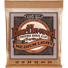 Ernie Ball Medium Light Earthwood Phosphor Bronze 12-54Κωδικός: P02146  Ernie Ball Medium Light Earthwood Phosphor Bronze 12-54Κωδικός: P02146