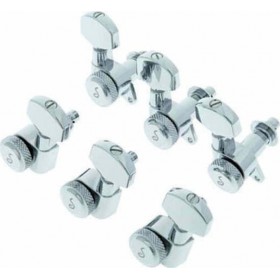 Schaller Κλειδιά για Ηλεκτρική Κιθάρα σε Διάταξη 3+3 M6 135 Locking 3L/3R Chrome Chrome Schaller Κλειδιά για Ηλεκτρική Κιθάρα σε Διάταξη 3+3 M6 135 Locking 3L/3R Chrome Chrome