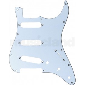 GMi Strat Pickguard S/S/S - 3-ply, White