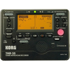 Korg Χρωματικό Κουρδιστήρι / Μετρονόμος TMR-50 σε Μαύρο Χρώμα