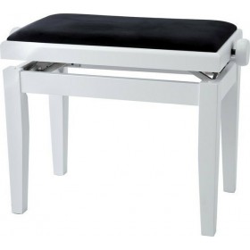 Gewa Deluxe Σκαμπό Πιάνου Ρυθμιζόμενο Satin White 52x30x48-57cmΚωδικός: 130.020  Gewa Deluxe Σκαμπό Πιάνου Ρυθμιζόμενο Satin White 52x30x48-57cmΚωδικός: 130.020