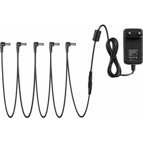 Donner Power Supply Adaptor for Guitar Effects Pedal 9V DC 1A with 5 Daisy Chain Free Cable ΤροφοδοτικόΚωδικός: DPA-1 