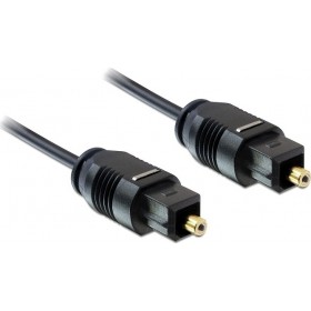 DeLock Optical Audio Cable TOS male - TOS male Μαύρο 2m (82880) DeLock Optical Audio Cable TOS male - TOS male Μαύρο 2m (82880)