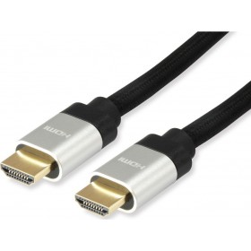 Equip HDMI 2.1 Braided Cable HDMI male - HDMI male 2m ΜαύροΚωδικός: 119381  Equip HDMI 2.1 Braided Cable HDMI male - HDMI male 2m ΜαύροΚωδικός: 119381