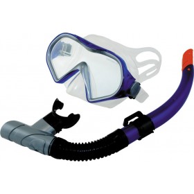 Unigreen Gobby Set Μάσκα Θαλάσσης με Αναπνευστήρα Μπλε Unigreen Gobby Set Μάσκα Θαλάσσης με Αναπνευστήρα Μπλε
