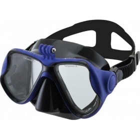 XDive Μάσκα Θαλάσσης Shot 61093 με Βάση για Action Camera Μπλε