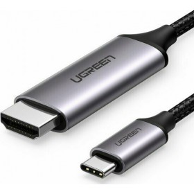 Ugreen HDMI 2.0 Braided Cable HDMI male - USB-C male 1.5m ΜαύροΚωδικός: 50570 