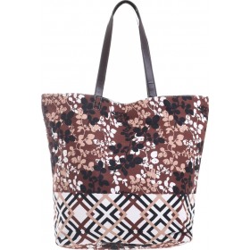 Ble Resort Collection Υφασμάτινη Τσάντα Θαλάσσης σε Καφέ χρώμα Ble Resort Collection Υφασμάτινη Τσάντα Θαλάσσης σε Καφέ χρώμα