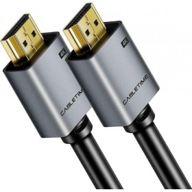 Cabletime HDMI 2.0 Cable HDMI male - HDMI male 4K/60hz 3m Μαύρο