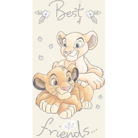 Dimcol Lion King Παιδική Πετσέτα Θαλάσσης 17 70x140cm σε Λευκό χρώμα Dimcol Lion King Παιδική Πετσέτα Θαλάσσης 17 70x140cm σε Λευκό χρώμα