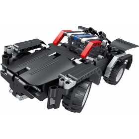 Qihui Mechanical Masters RC Block Car 2-In-1-Black Truck