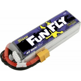 Tattu FunFly 1800mAh 14.8V 100C Lipo Battery Pack with XT60 PlugΚωδικός: 4S1P 