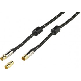 Vivanco Antenna Cable Coax male - Coax male/Female 1.5m (48138)