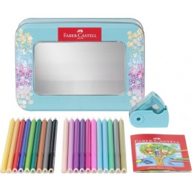 Faber-Castell Sparkle Σετ Ξυλομπογιές σε Κασετίνα Μεταλλική με Ξύστρα 20τμχ