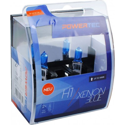 M-Tech H4 Powertec Xenon Blue 12V 2τμχ