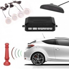 Σύστημα παρκαρίσματος με 4 αισθητήρες &amp LED οθόνη PY0104W Λευκό