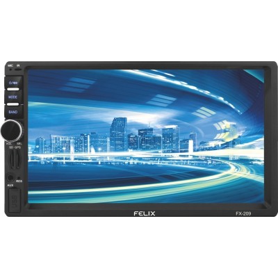 Felix FX-209 Ηχοσύστημα Αυτοκινήτου Universal 2DIN (Bluetooth/USB/AUX/GPS) με Οθόνη 7"