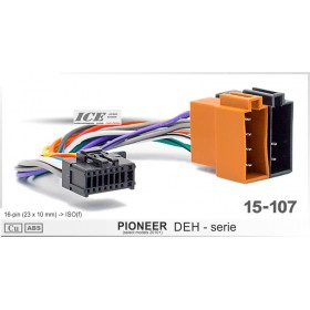 Pioneer Φίσα ISO Αυτοκινήτου UniversalΚωδικός: 15.107 