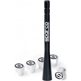 Sparco Κεραία Αυτοκινήτου Οροφής Βιδωτή για Ραδιόφωνο & Καπάκια ΒαλβίδωνΚωδικός: SPC1417  Sparco Κεραία Αυτοκινήτου Οροφής Βιδωτή για Ραδιόφωνο & Καπάκια ΒαλβίδωνΚωδικός: SPC1417