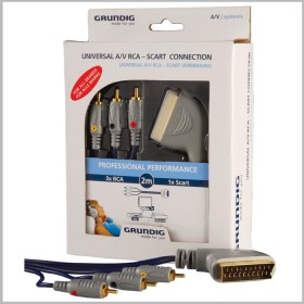 Grundig AV Cable Scart male - 3x RCA male 2m (42166573) Grundig AV Cable Scart male - 3x RCA male 2m (42166573)