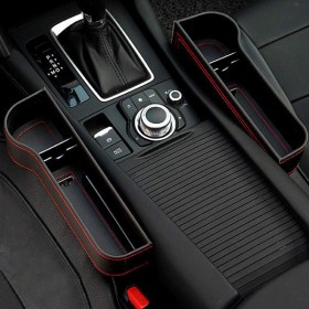 Θήκη Καθισμάτων με Ποτηροθήκη Μαύρη 2τμχ CAR-0008