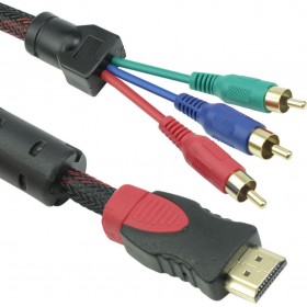 De Tech Cable GDMI male - 3x RCA male 1.8m (18188)