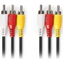 Nedis Cable Composite male - Composite male 10m (CVGP24300BK100)