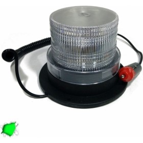 GloboStar Φάρος Ασφαλείας Μαγνητικός LED 12/24V - Πράσινος