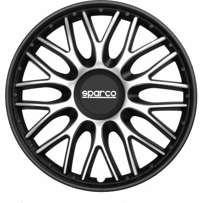 Sparco Σετ Τάσια Αυτοκινήτου Roma 4τμχ 15" Μαύρο/ΑσημίΚωδικός: SPC1596SVBK 