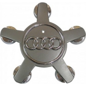 Lampa Τάπα Κέντρου Ζάντας Audi με Καπάκια Μπουλονιών Γκρι/Χρώμιο 1τμχ Lampa Τάπα Κέντρου Ζάντας Audi με Καπάκια Μπουλονιών Γκρι/Χρώμιο 1τμχ
