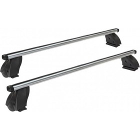 K39 Μπάρες Οροφής Αλουμινίου K1 Pro Alu 130εκ. για Universal Ασημί (Σετ με πόδια)Κωδικός: K39-BAP130 