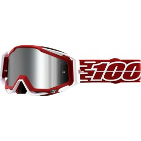 100% Racecraft Plus Gustavia Injected Silver Flash Mirrorred/White 50120-341-02 100% Racecraft Plus Gustavia Injected Silver Flash Mirrorred/White 50120-341-02