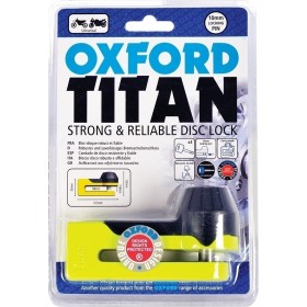 Oxford Κλειδαριά Δισκόφρενου Μοτοσυκλέτας Titan YellowΚωδικός: OF51  Oxford Κλειδαριά Δισκόφρενου Μοτοσυκλέτας Titan YellowΚωδικός: OF51