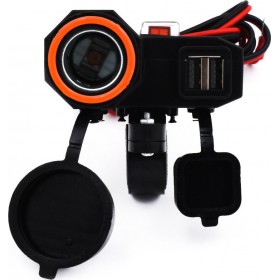 Φορτιστής Μοτοσυκλέτας με Θύρες: 2xUSB & 1xΑναπτήραΚωδικός: 000.230.6733  Φορτιστής Μοτοσυκλέτας με Θύρες: 2xUSB & 1xΑναπτήραΚωδικός: 000.230.6733