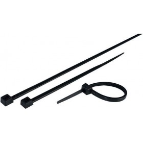 Eurolamp Δεματικά Καλωδίων 450x4.8 Μαύρο 100τμχ