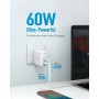 Anker USB / USB-C Wall Adapter 60W Λευκό (PowerPort Atom III)