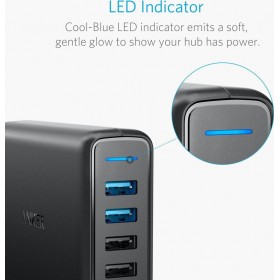 Anker 5x USB Charging Station Μαύρο (A2054311)