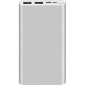 Xiaomi Mi PowerBank 3 10000mAh 18W με Γρήγορη Φόρτιση και USB-C Ασημί