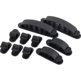 LogiLink KAB0039 Clips Οργάνωσης Καλωδίων 10τμχ Μαύρο