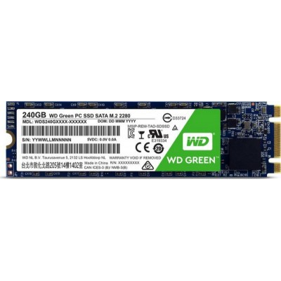 Western Digital WD Green SSD 240GB M.2Κωδικός: WDS240G2G0B 