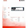 Kingston A2000 SSD 1.0TB M.2 NVMeΚωδικός: SA2000M8/1000G 
