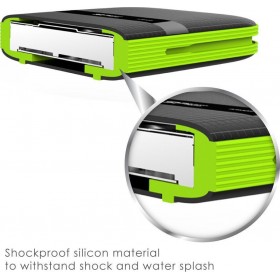 Silicon Power Armor A60 USB 3.1 Εξωτερικός HDD 2TB 2.5" Μαύρο/Πράσινο